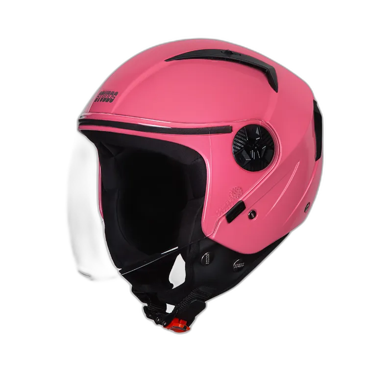 STUDDS Vogue Baby Pink Half Face Helmet