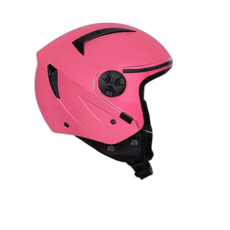 STUDDS Vogue Baby Pink Half Face Helmet