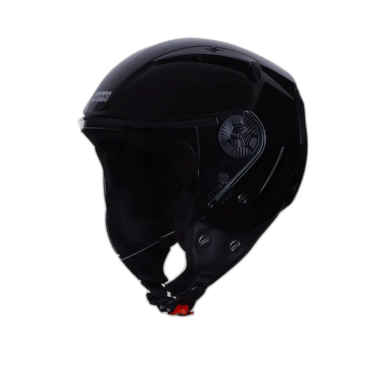 STUDDS Vogue Black Half Face Helmet