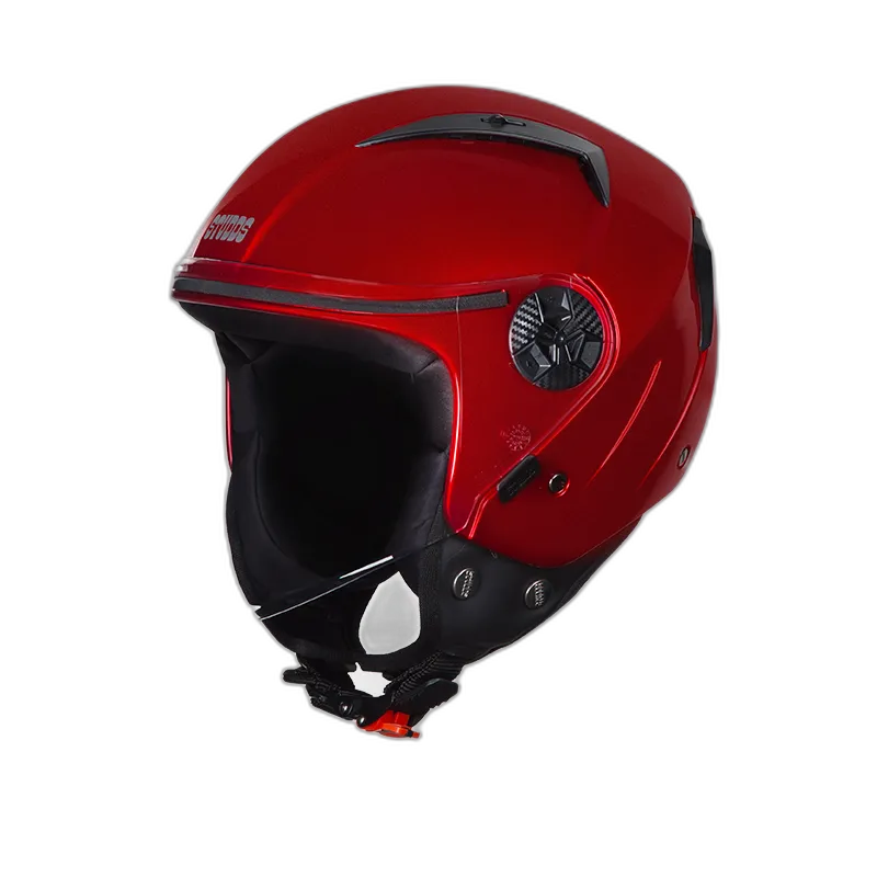 STUDDS Vogue Cherry Red Half Face Helmet