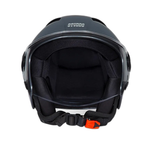 STUDDS Vogue Gun Grey Half Face Helmet