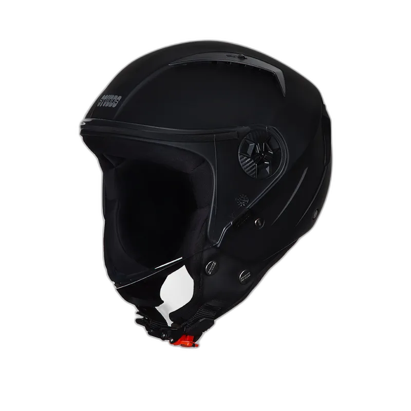 STUDDS Vogue Matt Black Half Face Helmet
