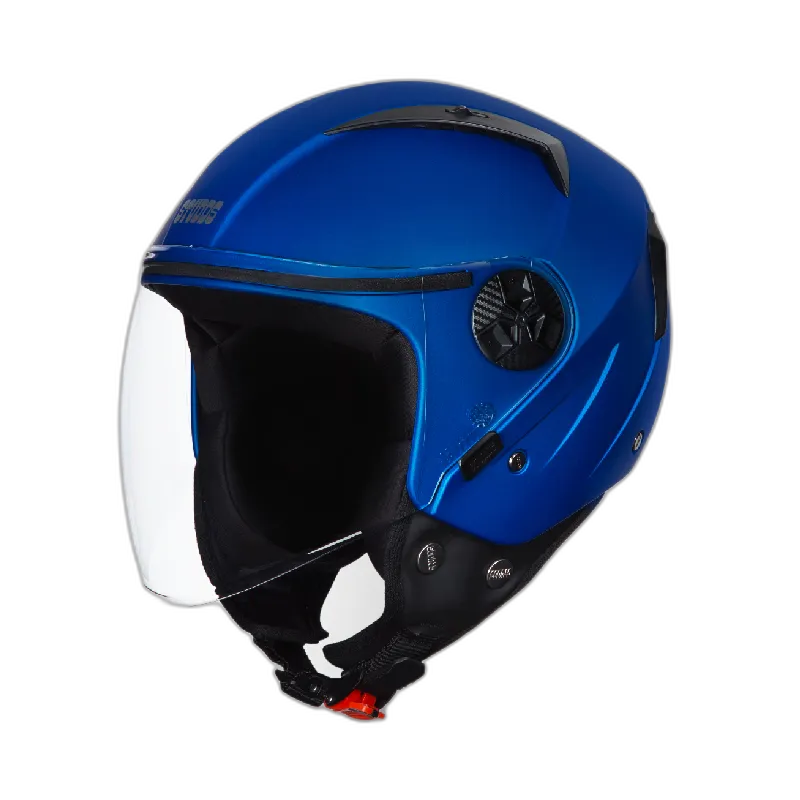 STUDDS Vogue Matt Blue Half Face Helmet