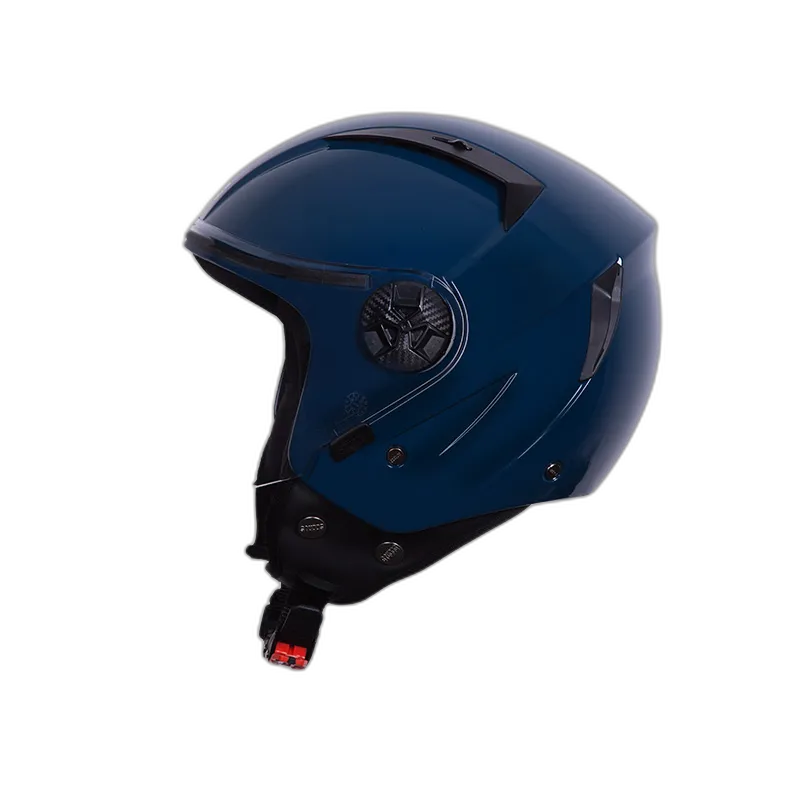 STUDDS Vogue Petrol Blue Half Face Helmet