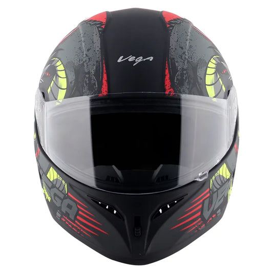 VEGA Voyager Dragoa Dull Black Red Full Face Helmet