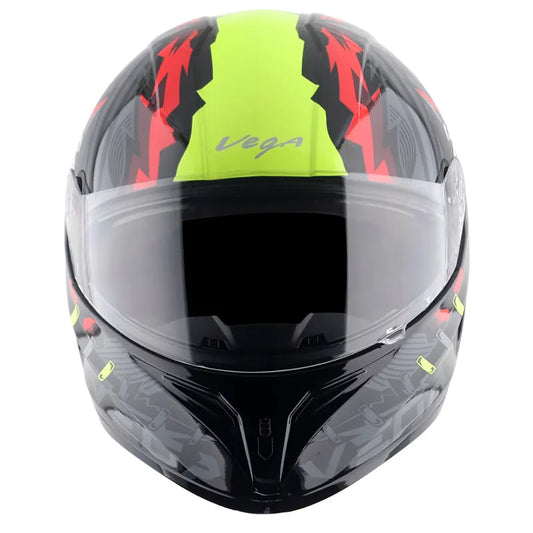 VEGA Voyager Dx Killer Black Neon Yellow Full Face Helmet