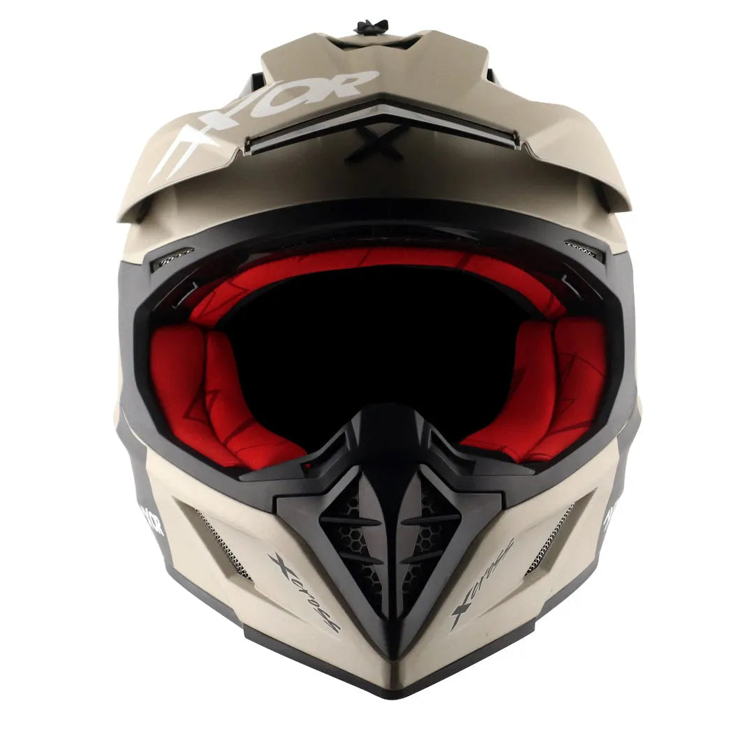 AXOR X Cross Dual Visor Sc Nickel Red Off Road Helmet