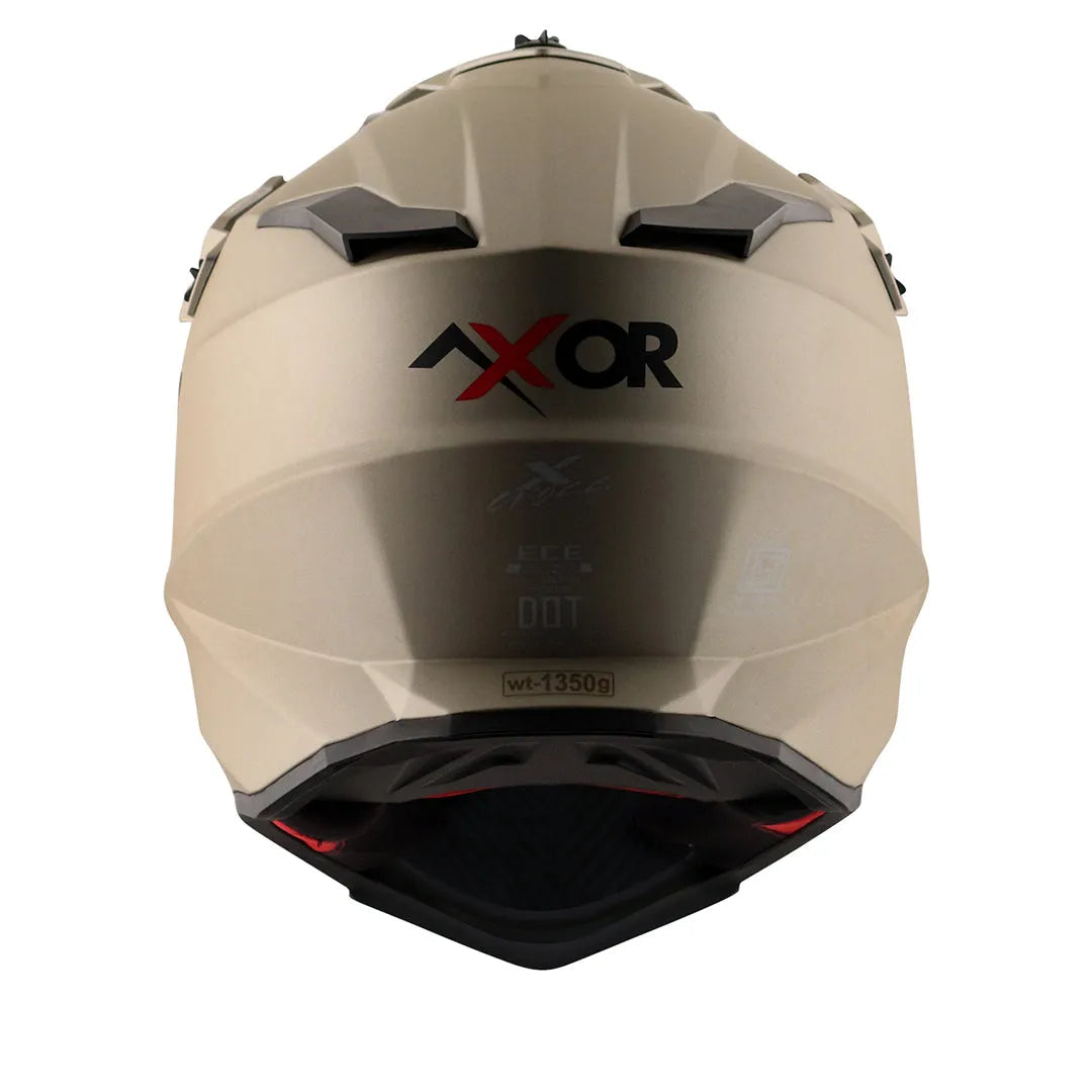 AXOR X Cross Dual Visor Sc Nickel Red Off Road Helmet