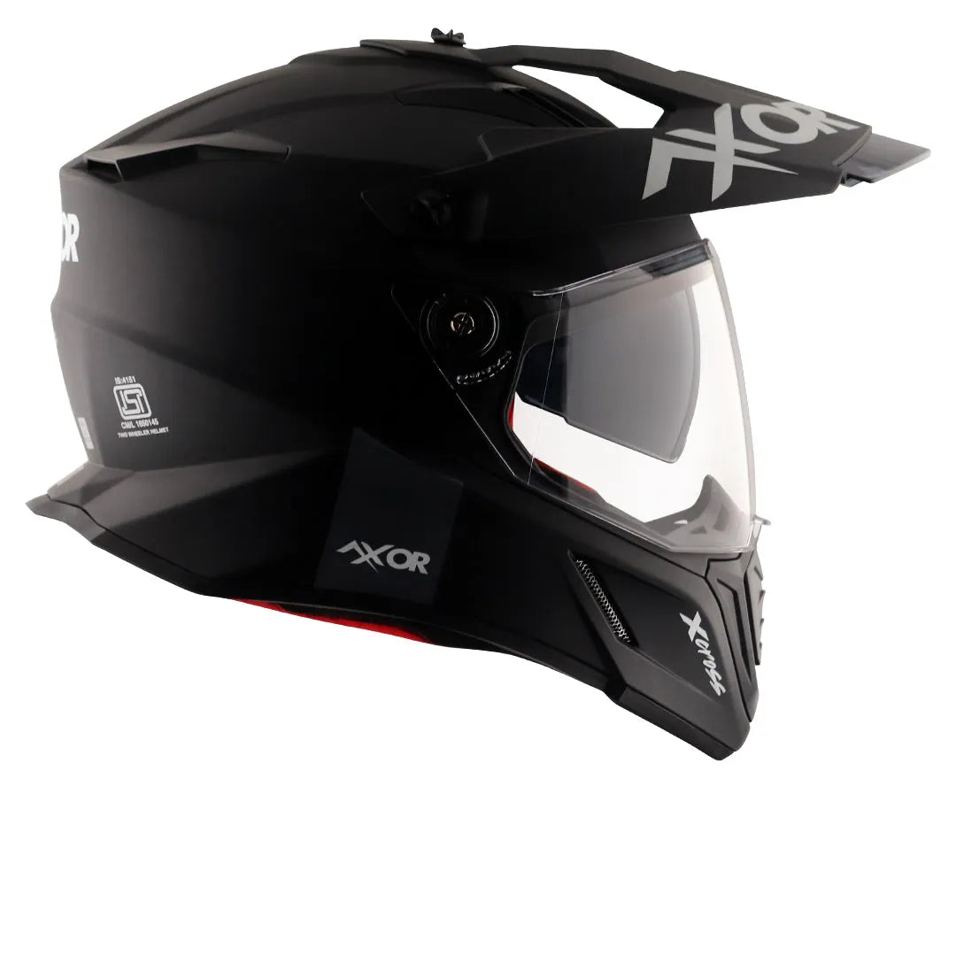 AXOR X Cross Dull Black Red Off Road Helmet