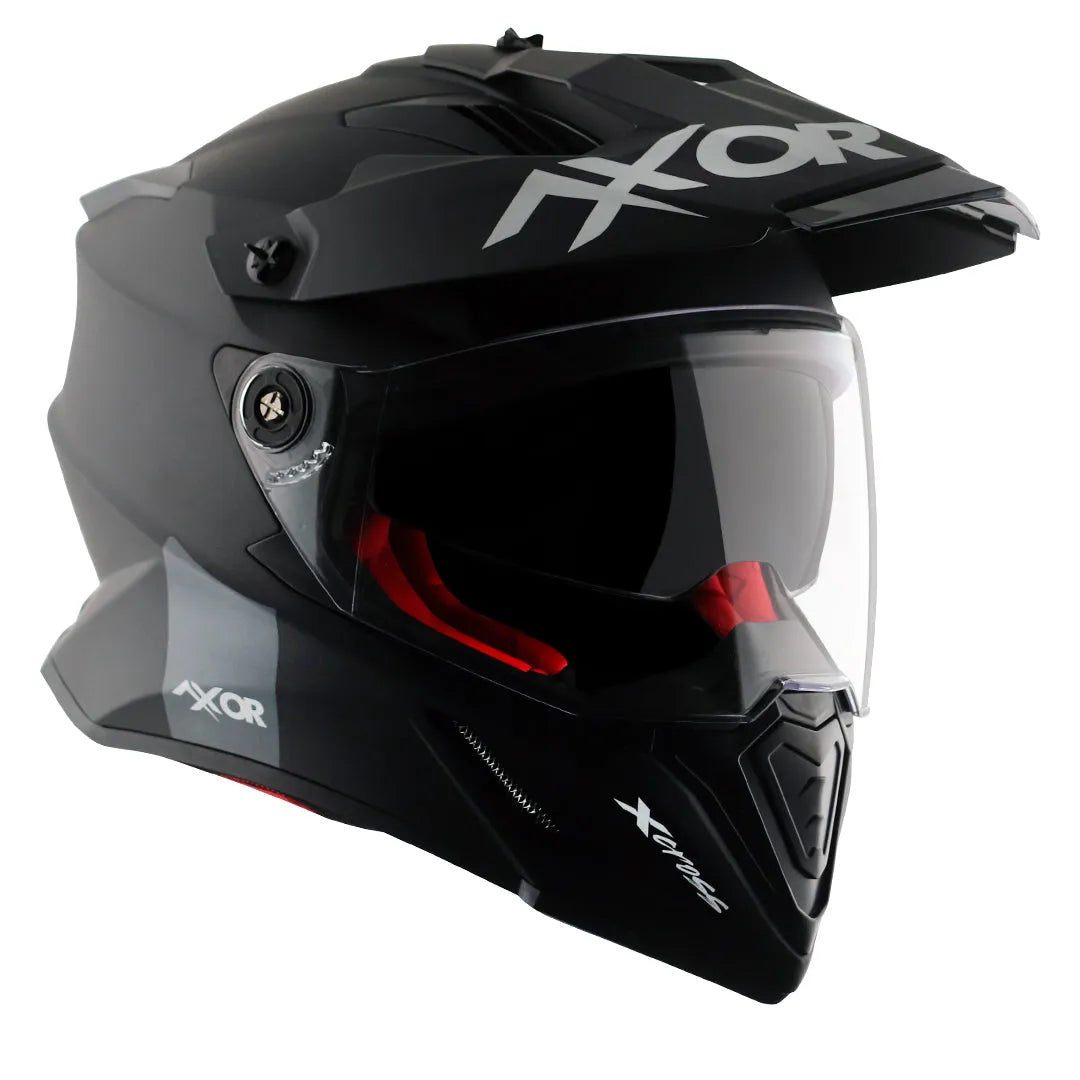 AXOR X Cross Dull Black Red Off Road Helmet
