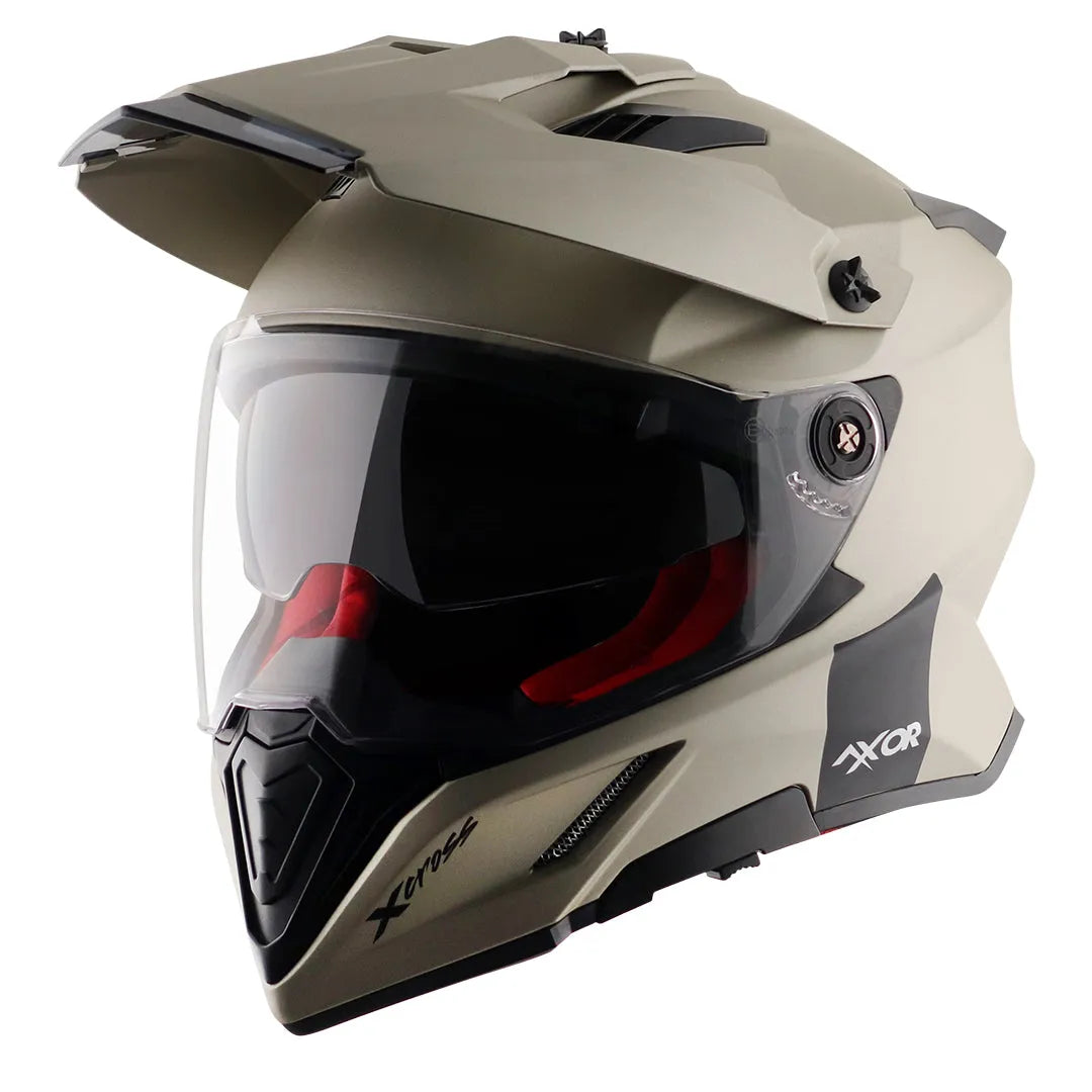 AXOR X Cross Nickel Red Off Road Helmet