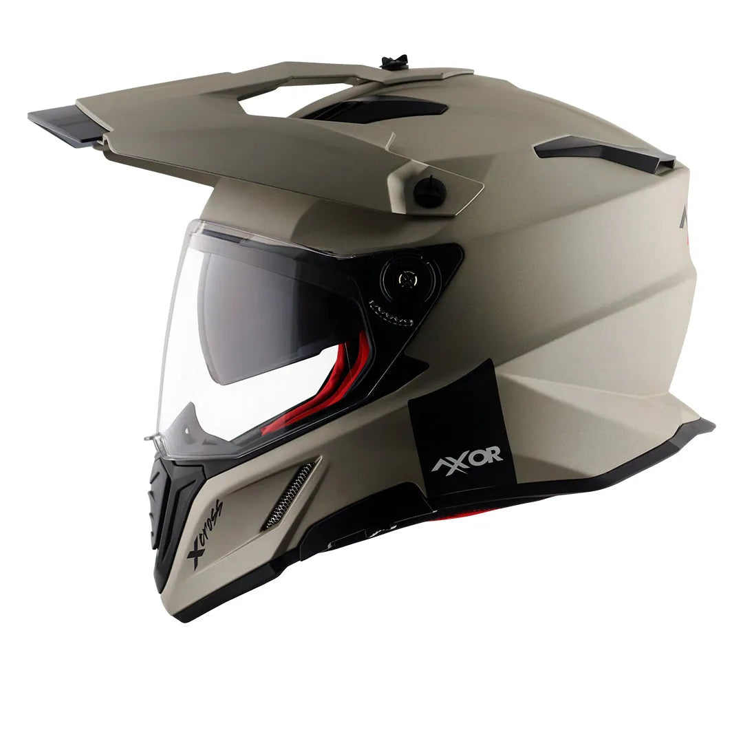 AXOR X Cross Nickel Red Off Road Helmet