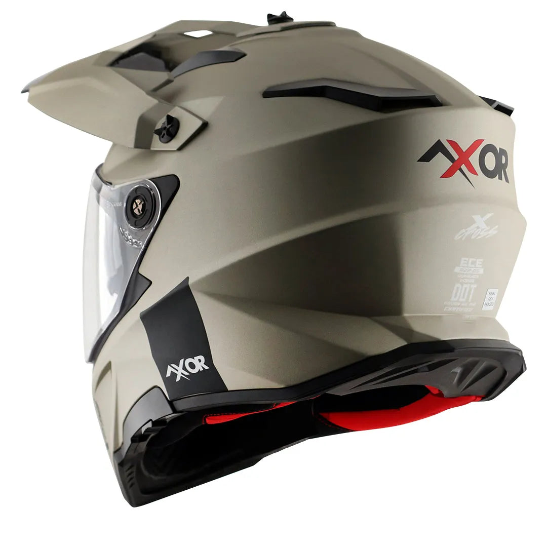 AXOR X Cross Nickel Red Off Road Helmet
