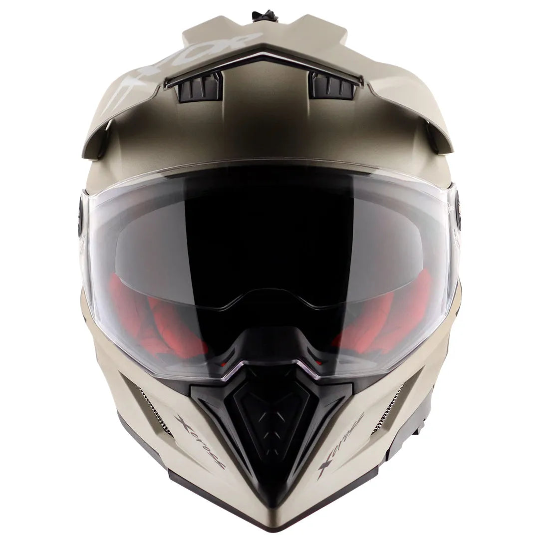 AXOR X Cross Nickel Red Off Road Helmet