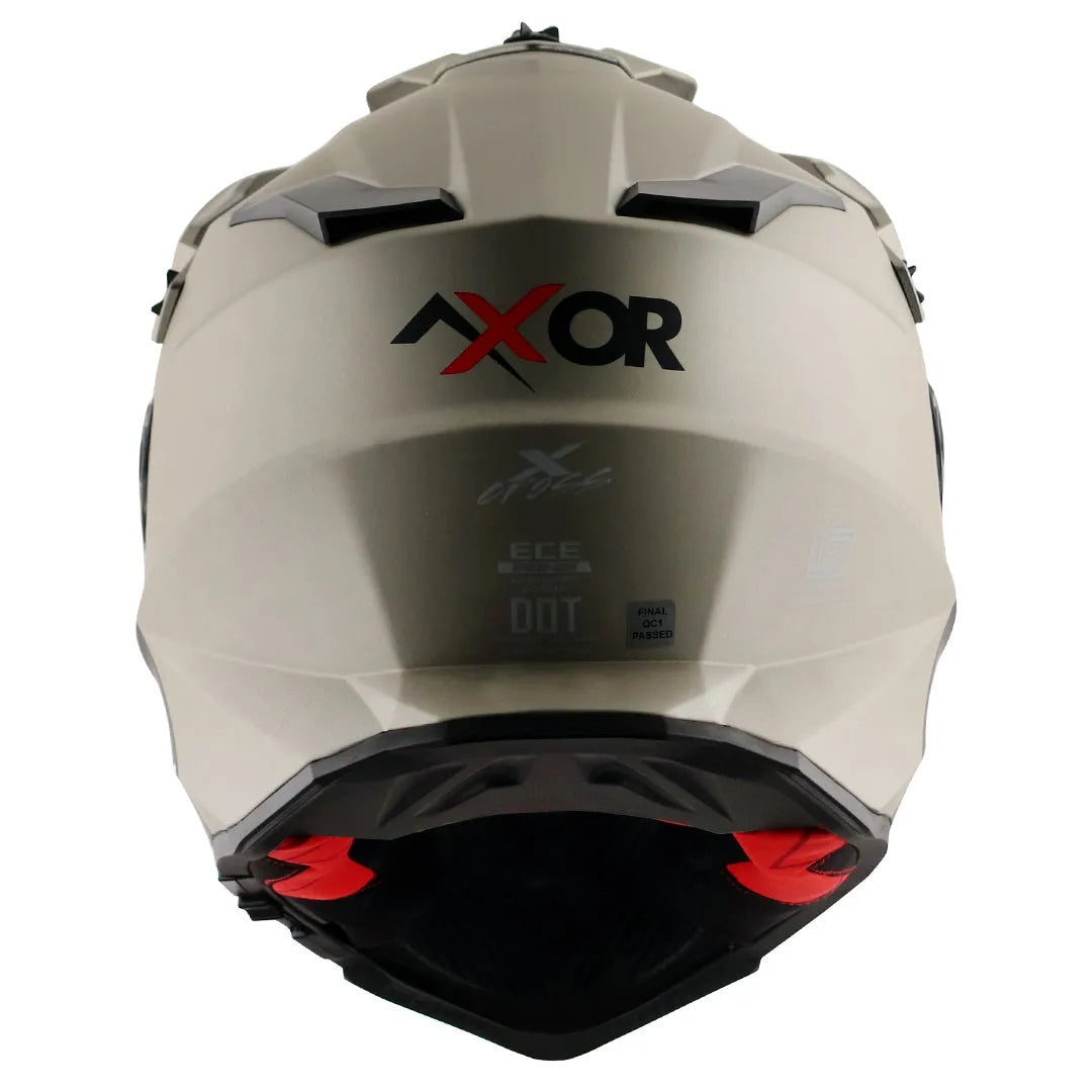 AXOR X Cross Nickel Red Off Road Helmet