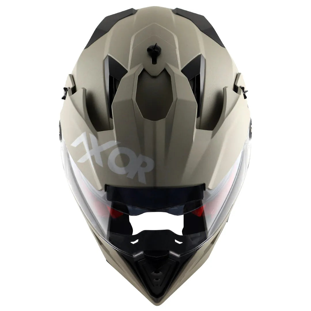 AXOR X Cross Nickel Red Off Road Helmet