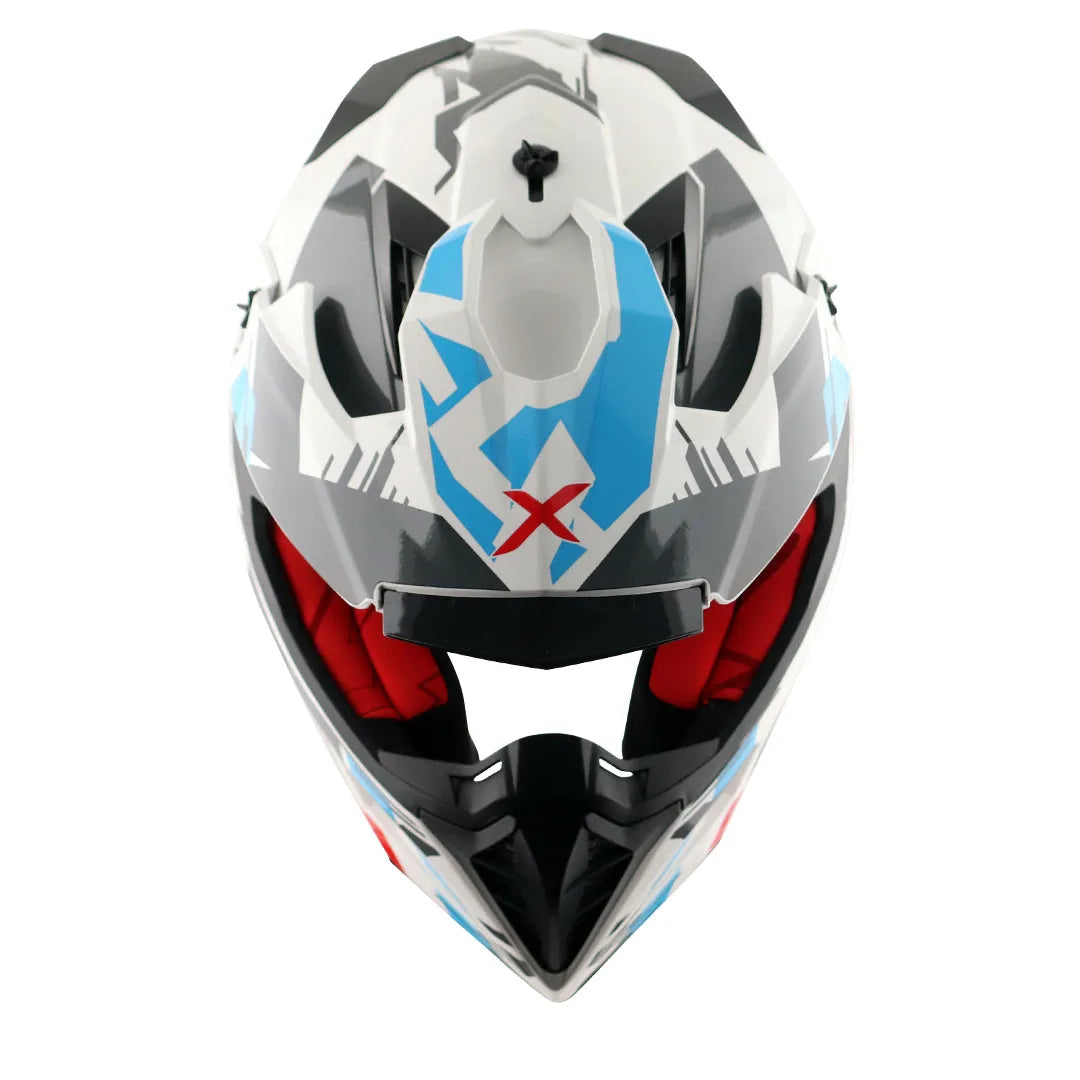 AXOR X Cross X1 White Red Off Road Helmet