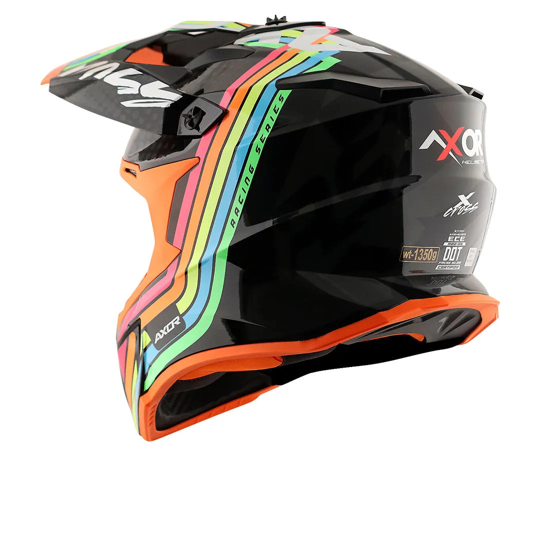 AXOR X Cross X2 Black Grey Off Road Helmet