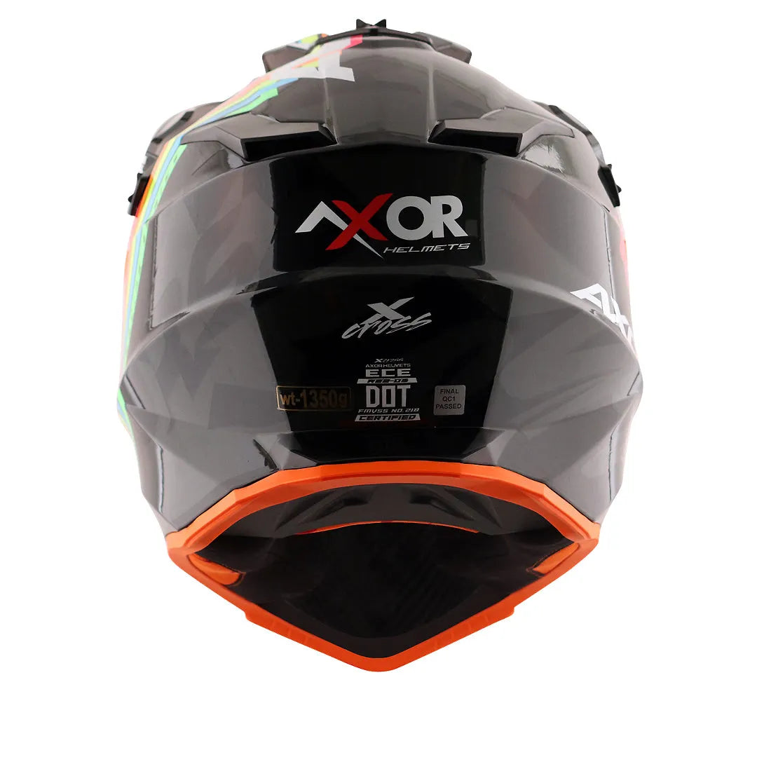 AXOR X Cross X2 Black Grey Off Road Helmet