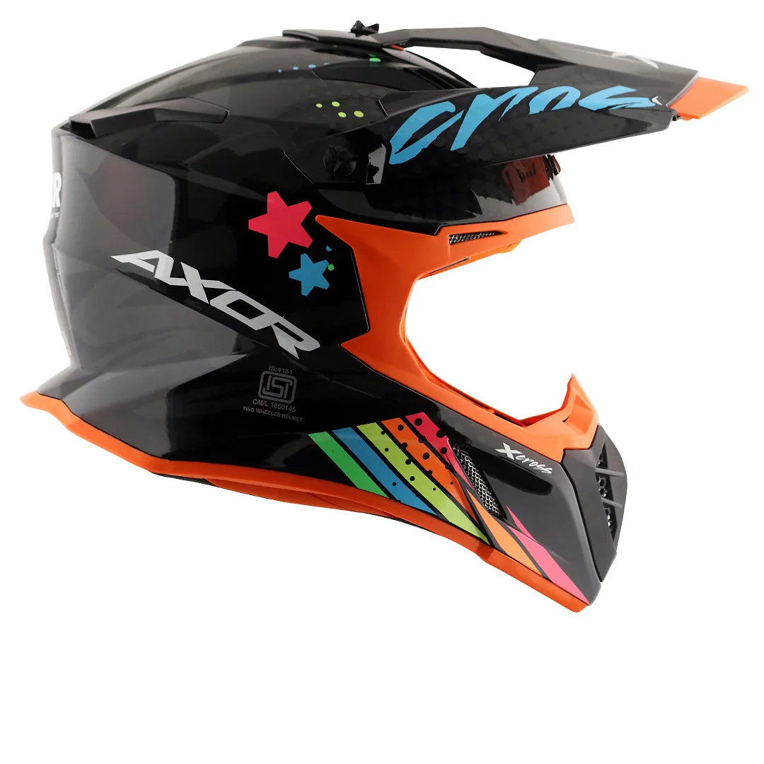 AXOR X Cross X2 Black Grey Off Road Helmet