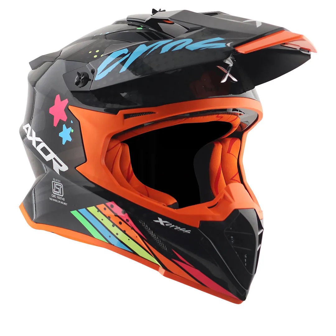 AXOR X Cross X2 Black Grey Off Road Helmet