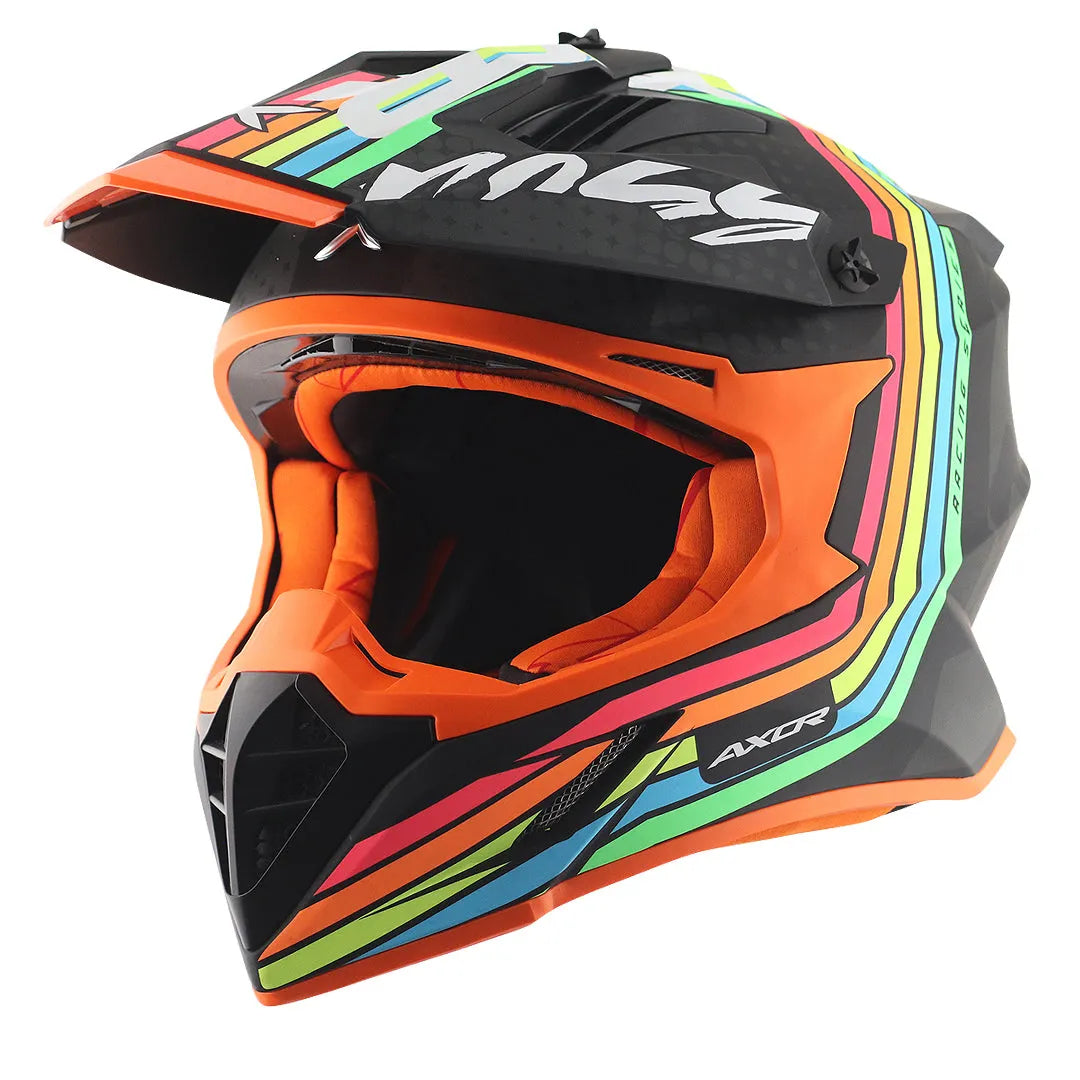 AXOR X Cross X2 Dull Black Grey Off Road Helmet