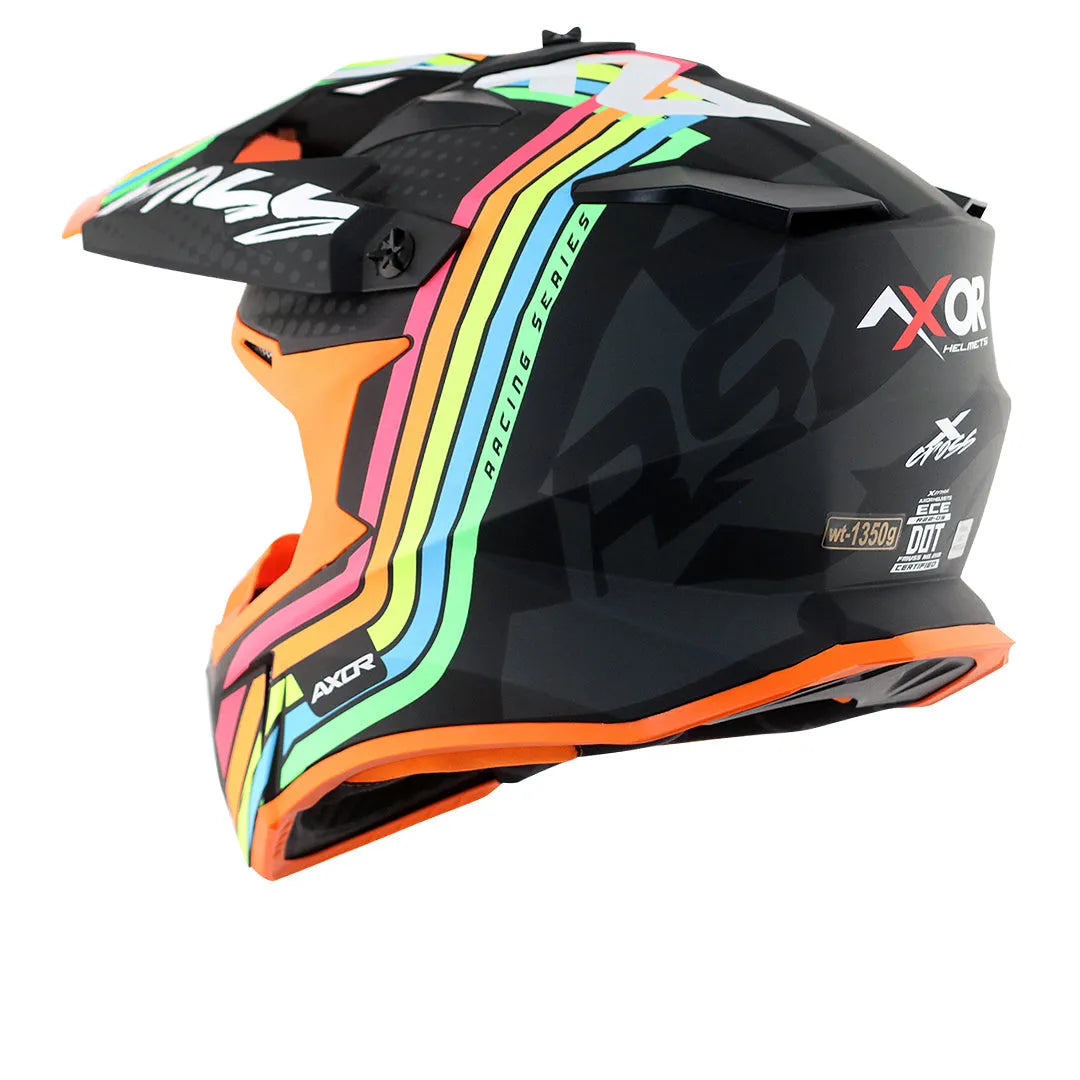 AXOR X Cross X2 Dull Black Grey Off Road Helmet
