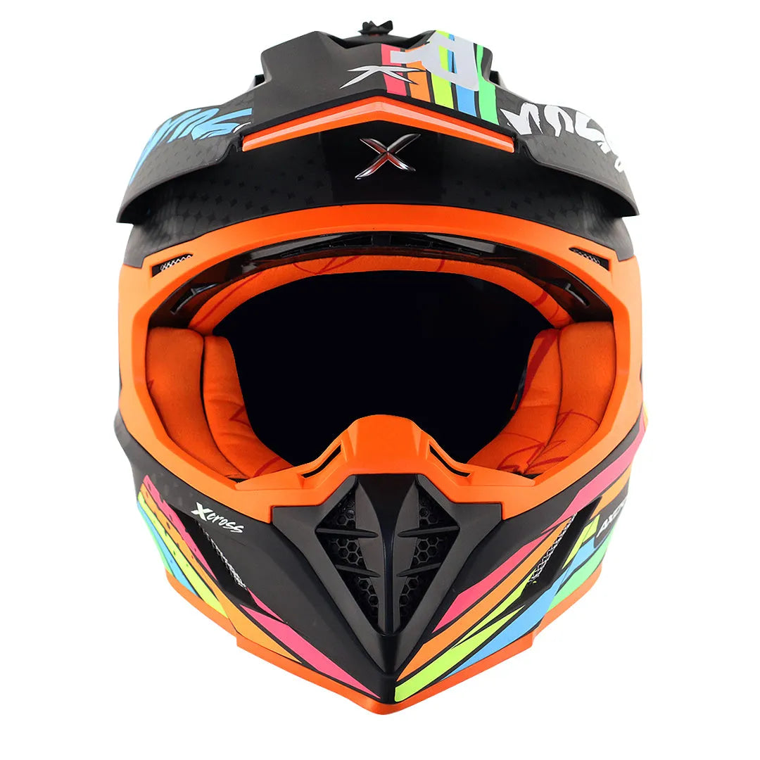 AXOR X Cross X2 Dull Black Grey Off Road Helmet