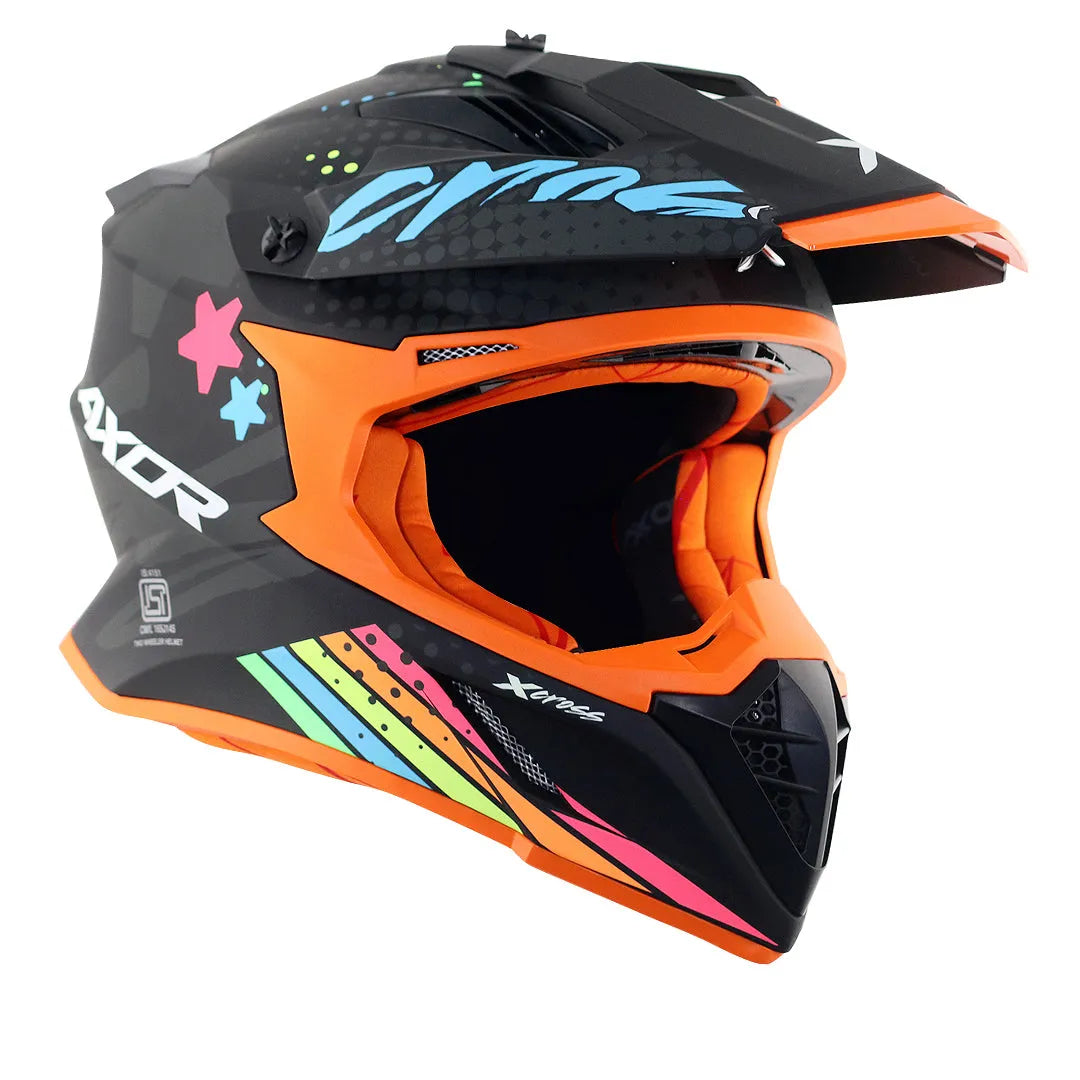 AXOR X Cross X2 Dull Black Grey Off Road Helmet