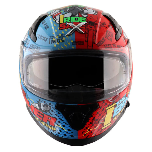 AXOR Xbhp Thenineteen Blue Red Full Face Helmet