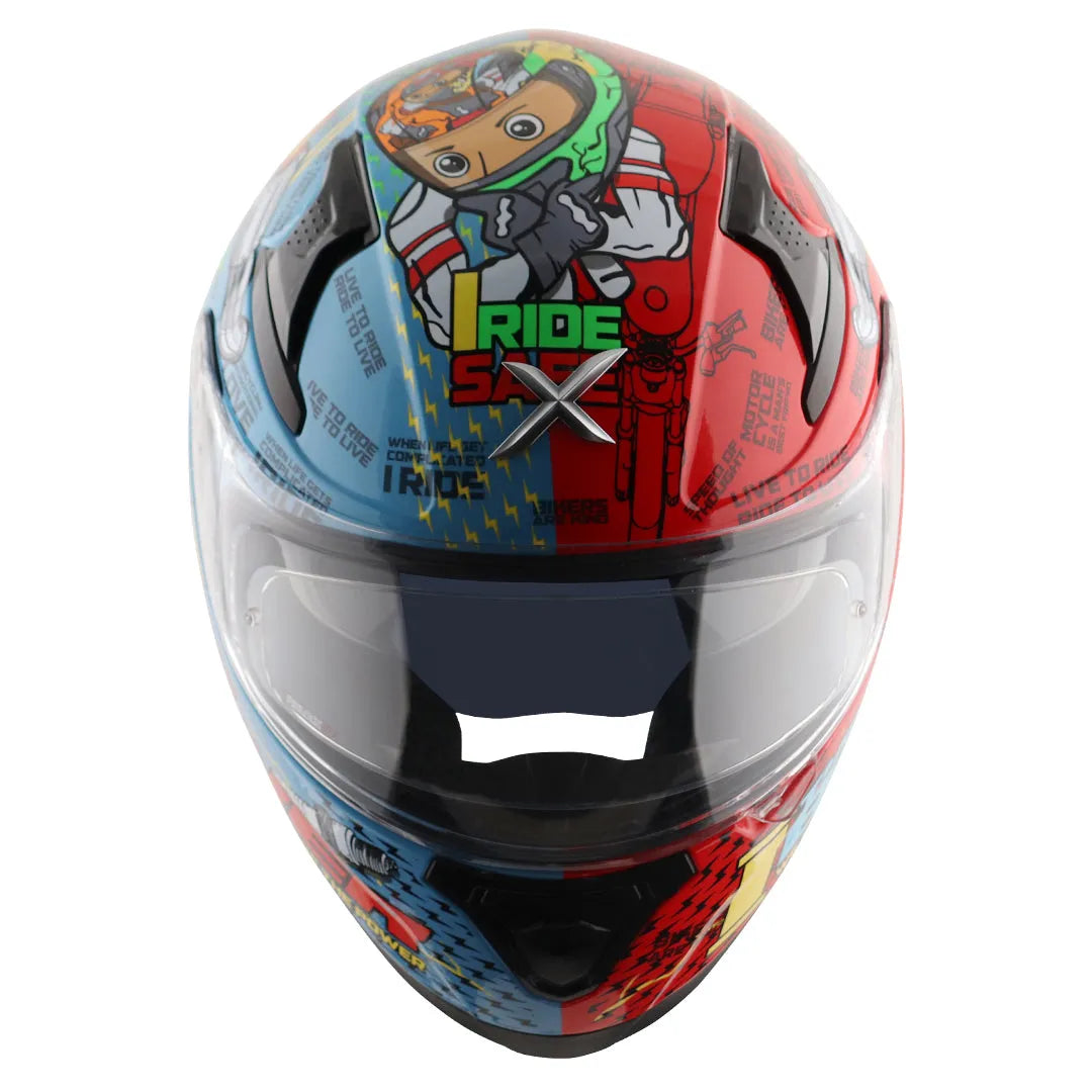 AXOR Xbhp Thenineteen Blue Red Full Face Helmet