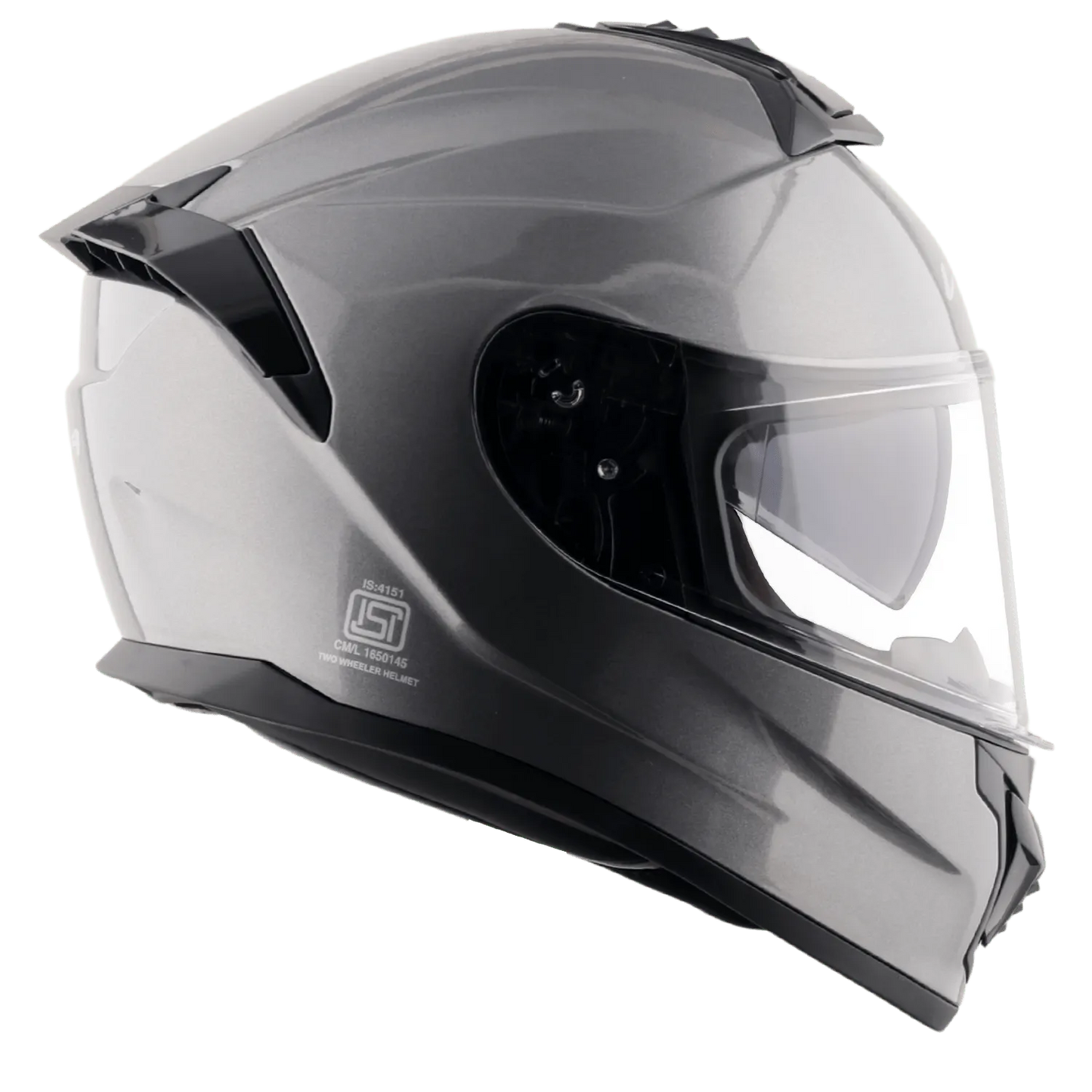 VEGA Zap Dx Solid Athena Grey Full Face Helmet