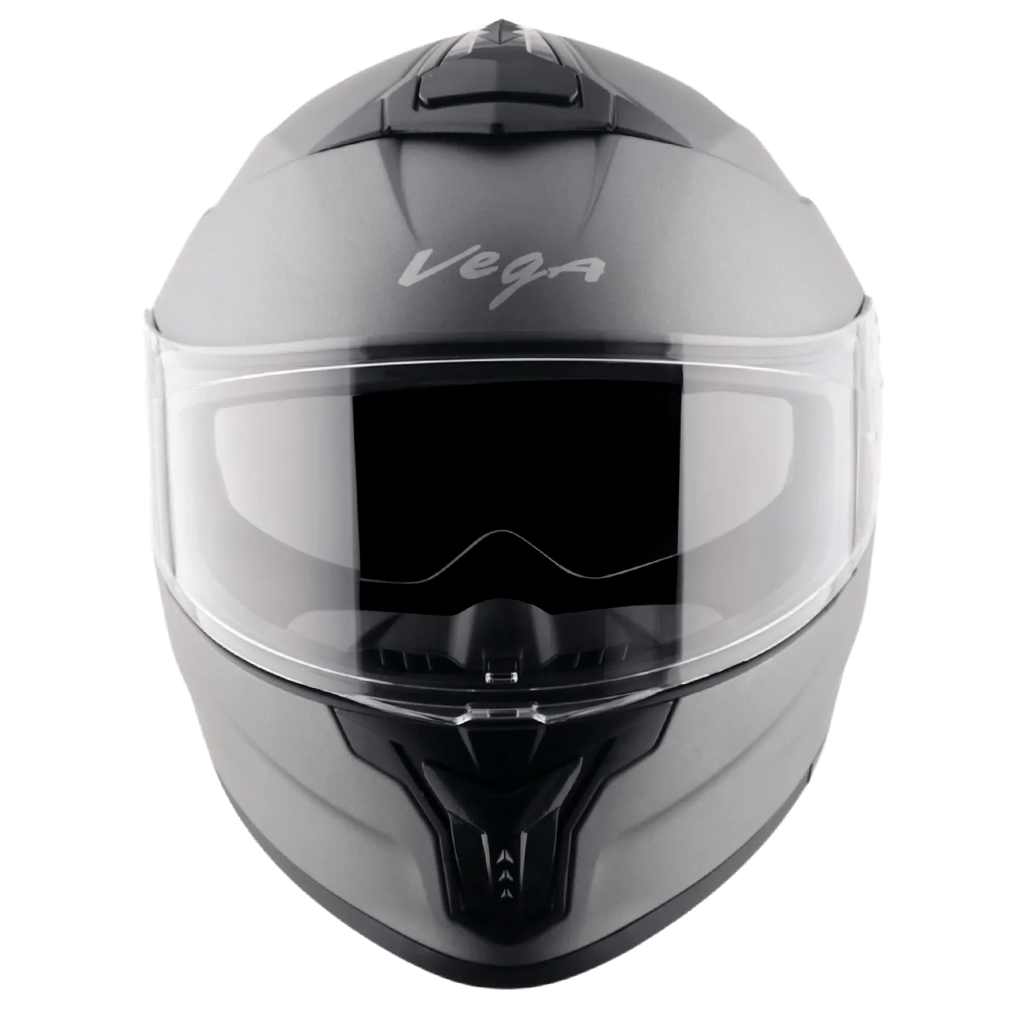 VEGA Zap Dx Solid Dull Athena Grey Full Face Helmet