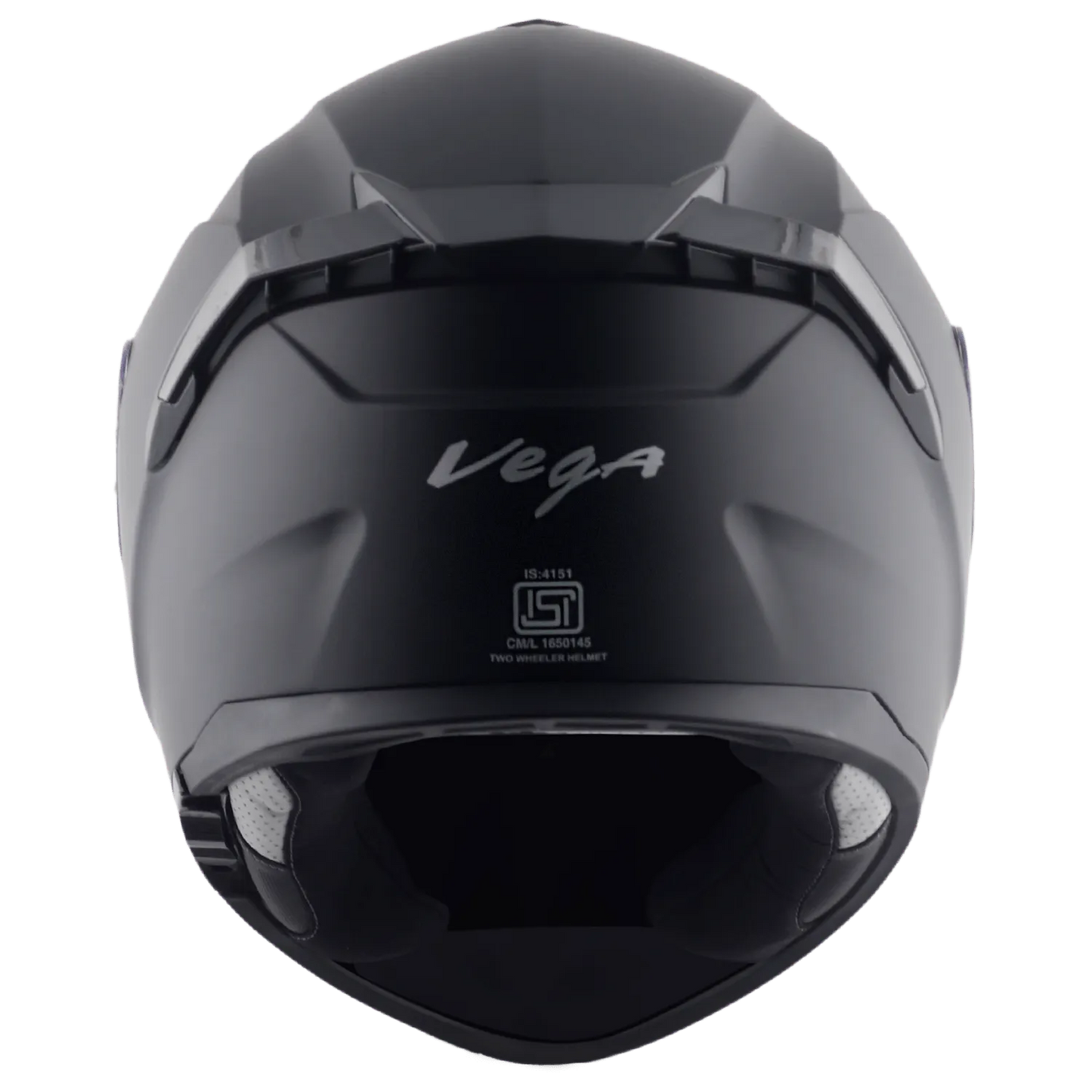 VEGA Zap Dx Solid Dull Black Md Full Face Helmet