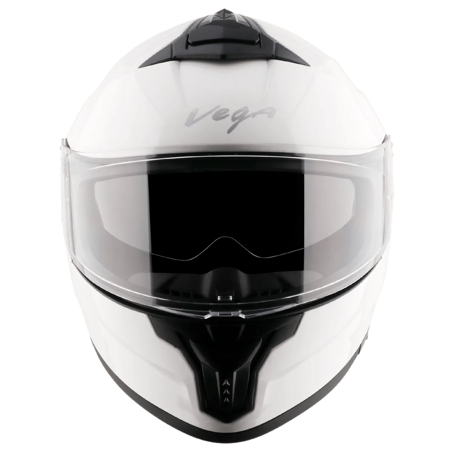 VEGA Zap Dx Solid White Full Face Helmet