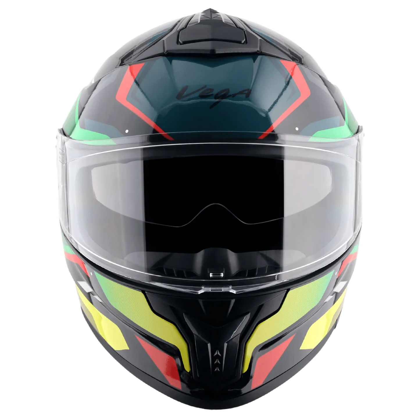 VEGA Zap Dx Volt Black Red Md Full Face Helmet