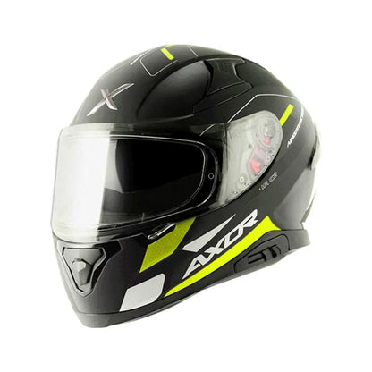 AXOR Apex Turbine Black Neon Grey Full Face Helmet