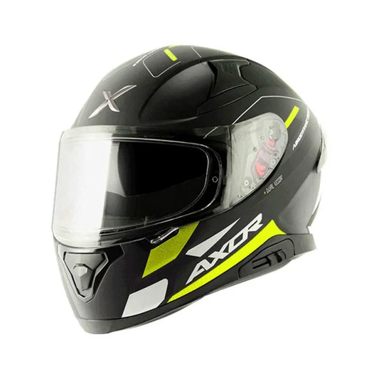 AXOR Apex Turbine Black Neon Grey Full Face Helmet