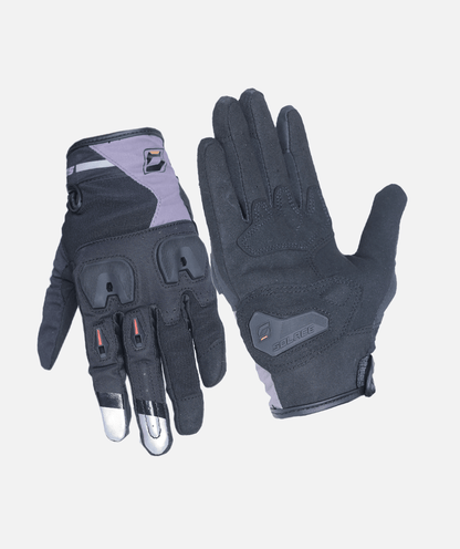SOLACE Aura Black Gray Gloves Riding Gears