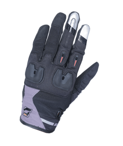 SOLACE Aura Black Gray Gloves Riding Gears