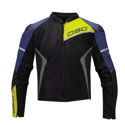 DSG Apex Air Blu Grey Yel Fl Jacket Riding Gears
