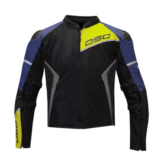 DSG Apex Air Blu Grey Yel Fl Jacket Riding Gears