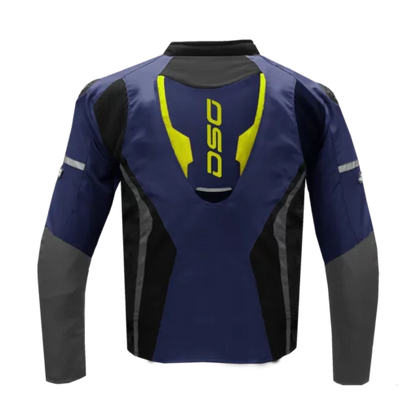 DSG Apex Air Blu Grey Yel Fl Jacket Riding Gears