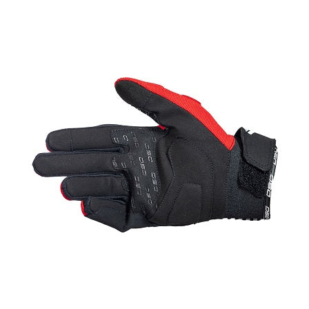 DSG Bk Wht Red Gloves Riding Gears