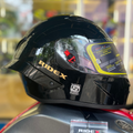 Ridex Titanium Midnight Black Glossy Full Face Helmet