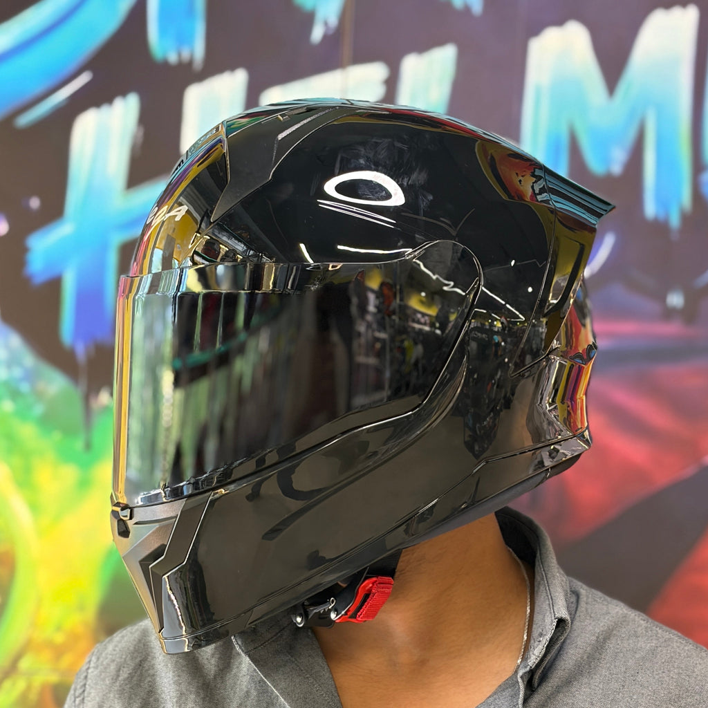 VEGA Sonic DX Black Helmet + Black Visor Combo