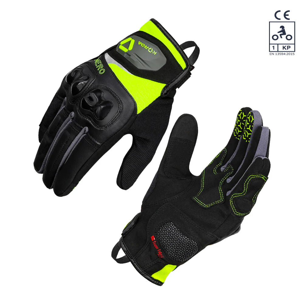 KORDA Aero Fl Yellow Gloves Riding Gears