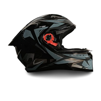 STUDDS Raider Super D1 Black N4 Grey Full Face Helmet