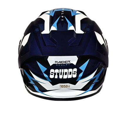 STUDDS Raider Super D1 Blue N6 Full Face Helmet