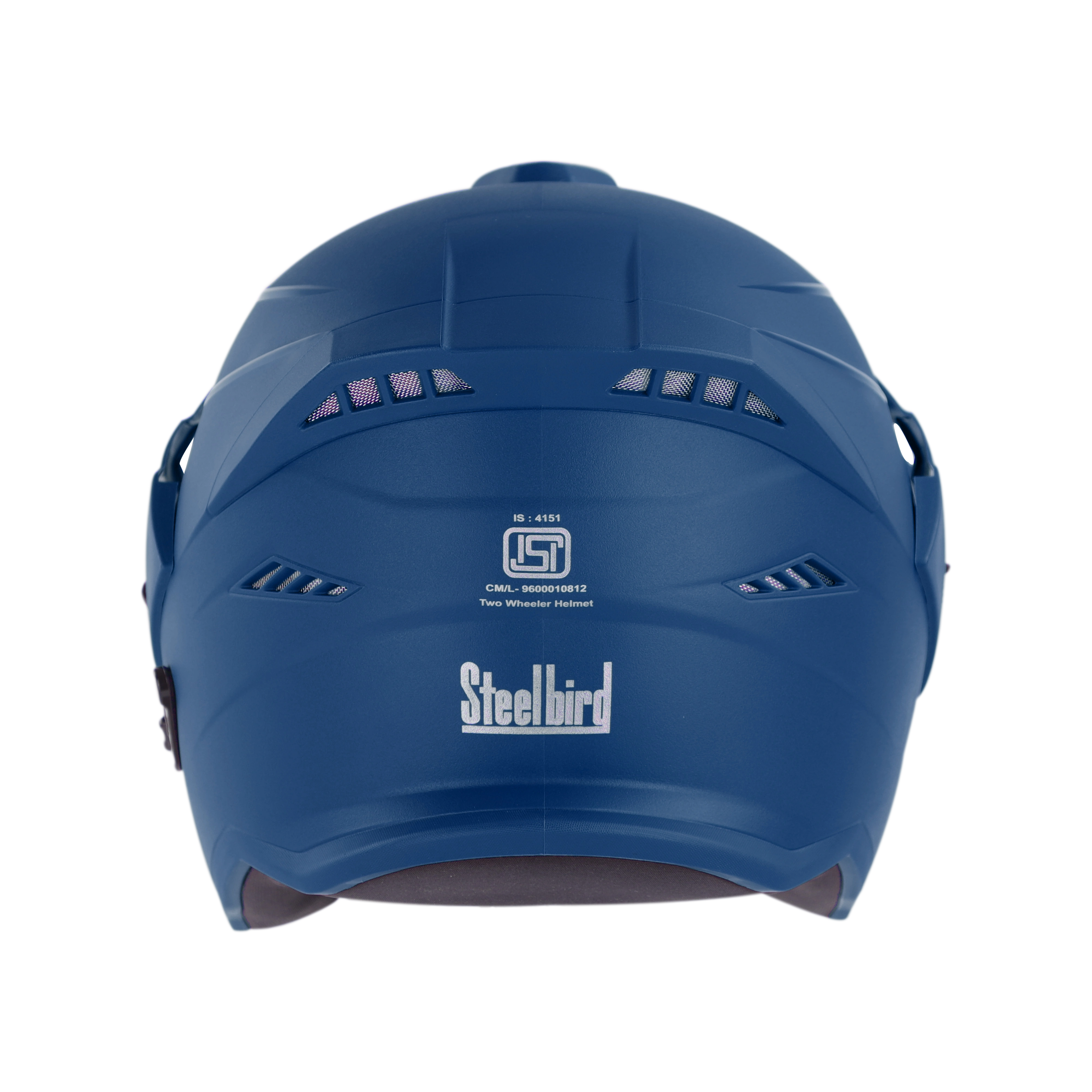STEELBIRD Sbh 23 Iss Ava Dashing Blue P Cap C V Half Face Helmet